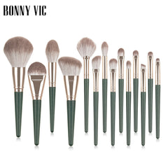 Portable 14 Piece Makeup Brush Set for Flawless Application