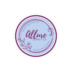 Allure Supply Co. Round Logo Sticker — Beauty & Skincare Kiss-Cut Label