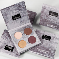 Four Color Eyeshadow Palette Matte Pearlescent Waterproof Makeup