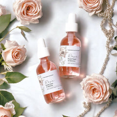 Organic Rose Water Facial Toner for Hydrated Balanced Healthy Skin