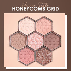 12 Color Honeycomb Eyeshadow Palette for Natural Radiant Makeup