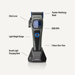 SUPRENT StormGray Clipper Trimmer Combo HC586TX
