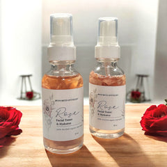 Organic Rose Water Facial Toner for Hydrated Balanced Healthy Skin
