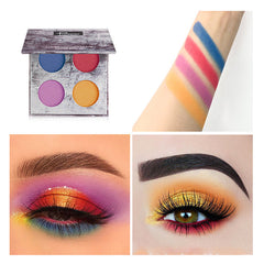Four Color Eyeshadow Palette Matte Pearlescent Waterproof Makeup