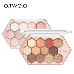 12 Color Honeycomb Eyeshadow Palette for Natural Radiant Makeup