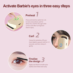 Electric Heated Eyelash Curler with Three Temperature Settings Portable