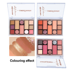 Fit Colors 12 Color Makeup Palette for Eyes Face Beauty