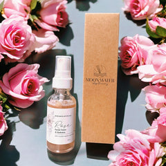Organic Rose Water Facial Toner for Hydrated Balanced Healthy Skin