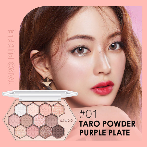 12 Color Honeycomb Eyeshadow Palette for Natural Radiant Makeup