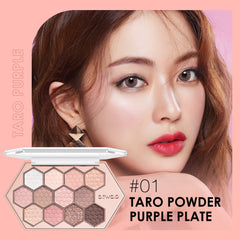 12 Color Honeycomb Eyeshadow Palette for Natural Radiant Makeup