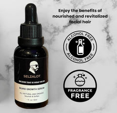 Beard Growth Oil Serum for Men All Natural and Organic Bread Grooming Oil For Men Unscented Facial Hair Serum For Beard Gifts Ideas For Him Self Care Products – 30ml