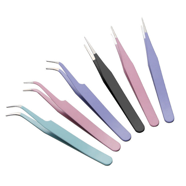 Macaron Colored Precision Tweezers for Stickers Crafts and DIY