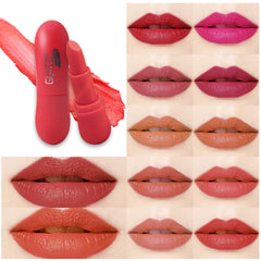 12 Color Matte Lipstick Set with Long Lasting Vibrant Shades