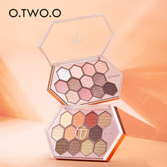 12 Color Honeycomb Eyeshadow Palette for Natural Radiant Makeup