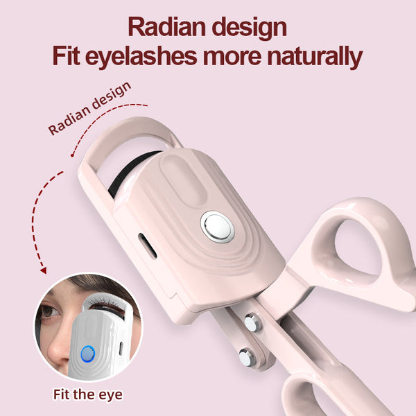 Electric Heated Eyelash Curler with Three Temperature Settings Portable