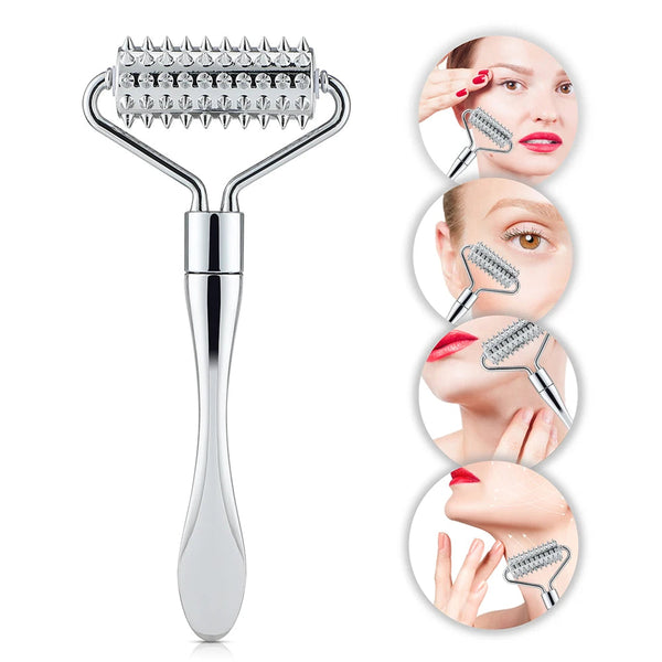 Stainless Steel Face Roller Massager for Neck Beauty Care