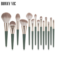 Portable 14 Piece Makeup Brush Set for Flawless Application
