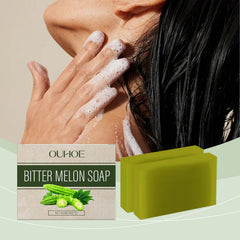 Bitter Gourd Herbal Bath Soap for Cleansing and Moisturizing