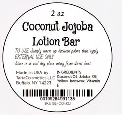 Coconut Jojoba Lotion Bar - Organic Coconut & Jojoba Oil for Soft, Supple Skin