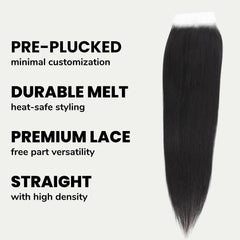 Straight 5x5 HD Lace Human Hair Closure