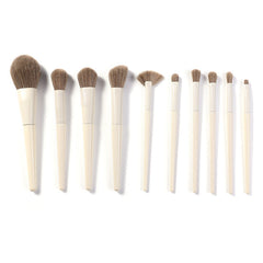 10 Piece Makeup Brush Set for Face and Eye Application