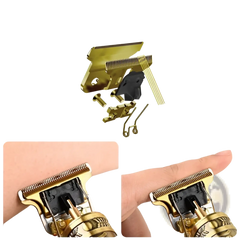 Cordless Hair Clippers Professional Gold Barber Trimmer