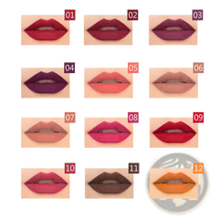 Lip Liner Set 12 Colors Waterproof Matte Pencils