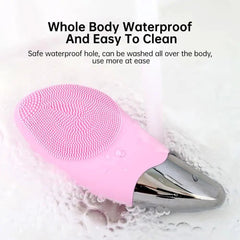 Mini Electric Silicone Facial Cleansing Brush Gentle Exfoliating Massager for all skin types Skin Care Tools